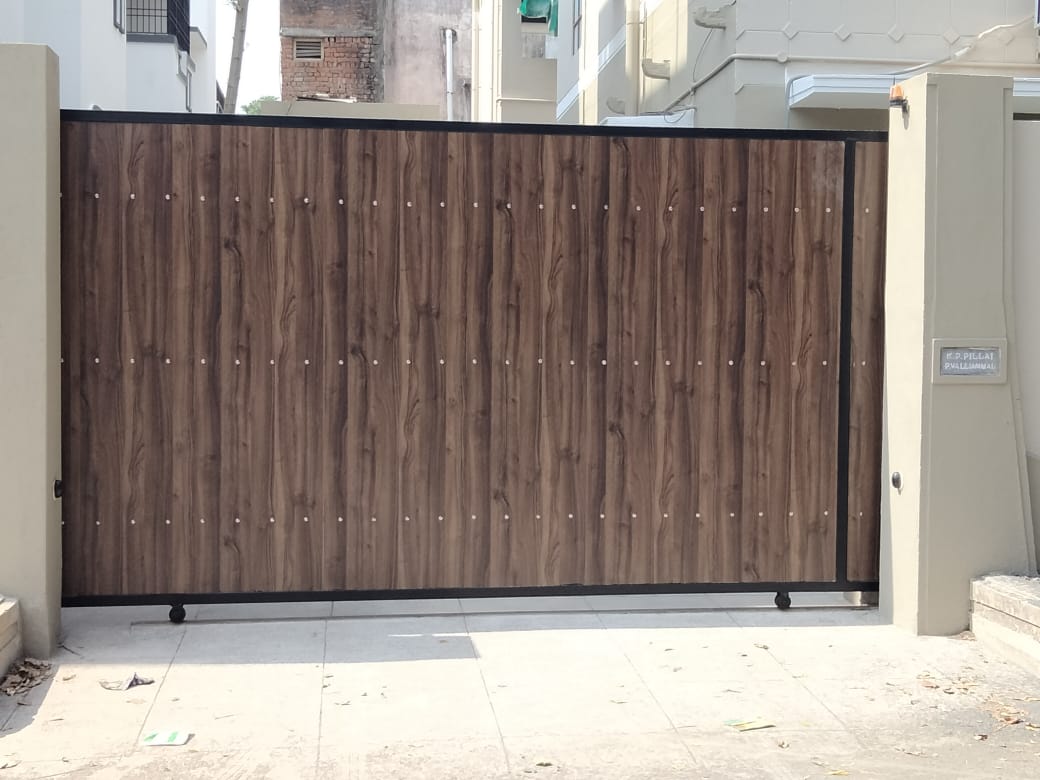 Sliding gates, motorized gates, automatic gates, remote gates, and gate automation in Chennai. We specialize in gate repairs, motorization, and custom gate manufacturing, including steel gates, folding gates, cantilever gates, telescopic gates, grill gates, swing gates, and automatic sliding gates.